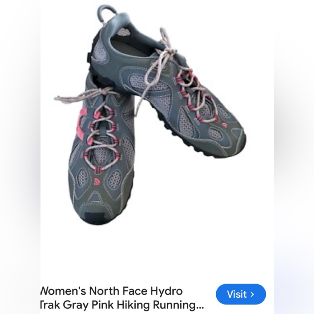 The North Face Women's Hydro Trak Gray and Pink Shoes